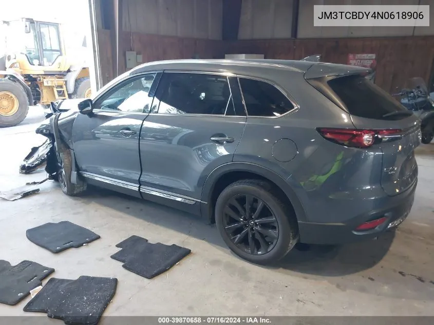 2022 Mazda Cx-9 Carbon Edition VIN: JM3TCBDY4N0618906 Lot: 39870658