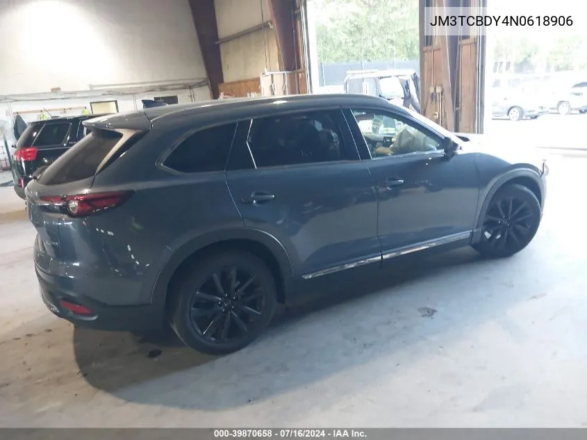 2022 Mazda Cx-9 Carbon Edition VIN: JM3TCBDY4N0618906 Lot: 39870658