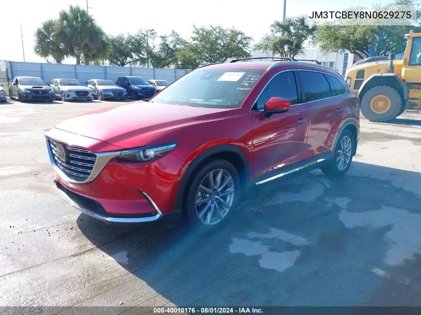 2022 Mazda Cx-9 Signature VIN: JM3TCBEY8N0629275 Lot: 40010176