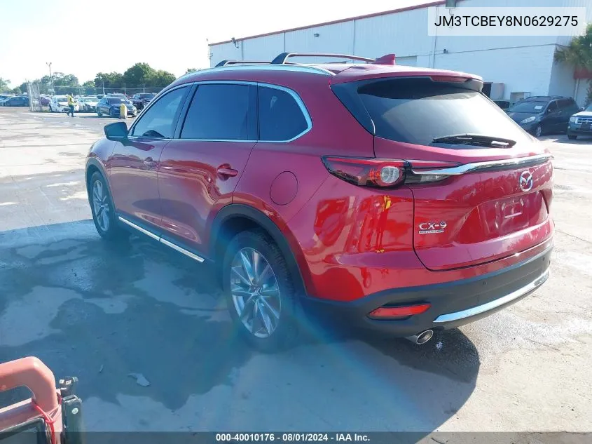 2022 Mazda Cx-9 Signature VIN: JM3TCBEY8N0629275 Lot: 40010176