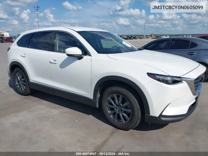 2022 Mazda Cx-9 Touring VIN: JM3TCBCY0N0605099 Lot: 40074847