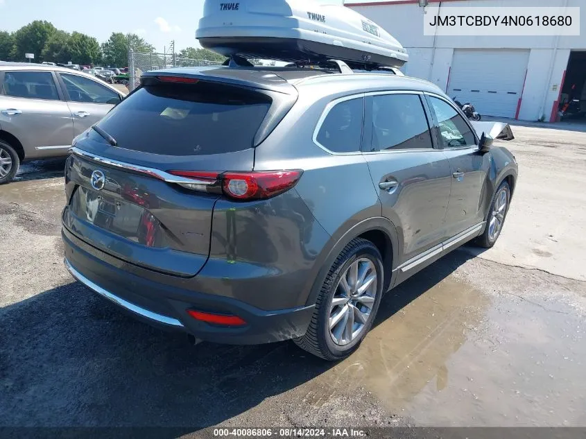 2022 Mazda Cx-9 Grand Touring VIN: JM3TCBDY4N0618680 Lot: 40086806