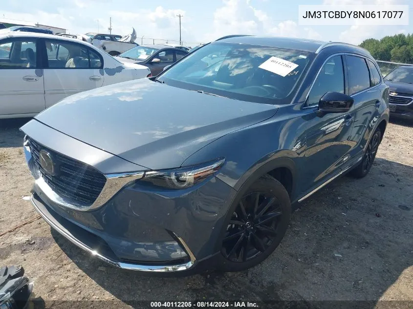 2022 Mazda Cx-9 Carbon Edition VIN: JM3TCBDY8N0617077 Lot: 40112205