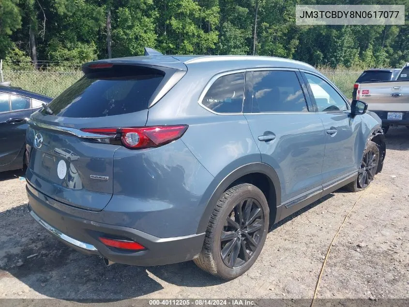 2022 Mazda Cx-9 Carbon Edition VIN: JM3TCBDY8N0617077 Lot: 40112205