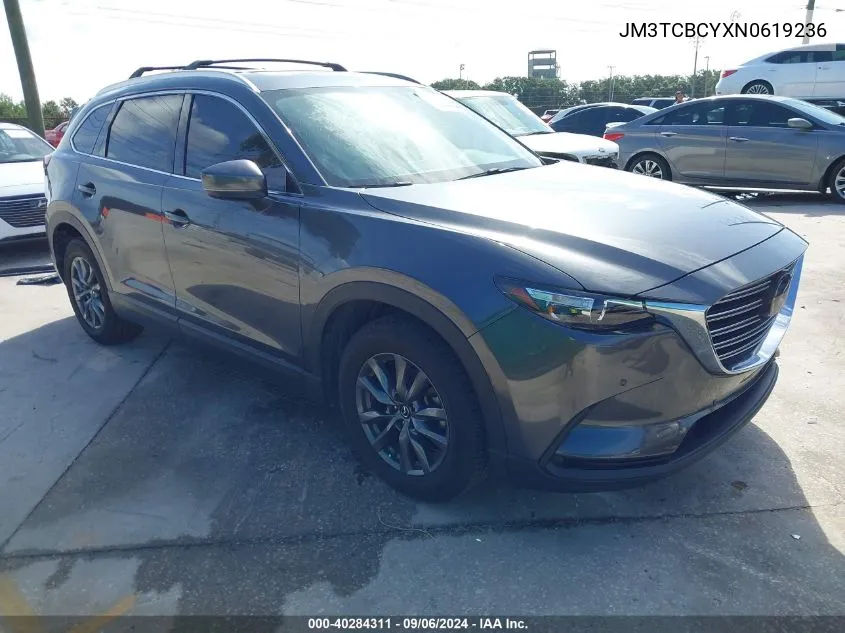 2022 Mazda Cx-9 Touring VIN: JM3TCBCYXN0619236 Lot: 40284311