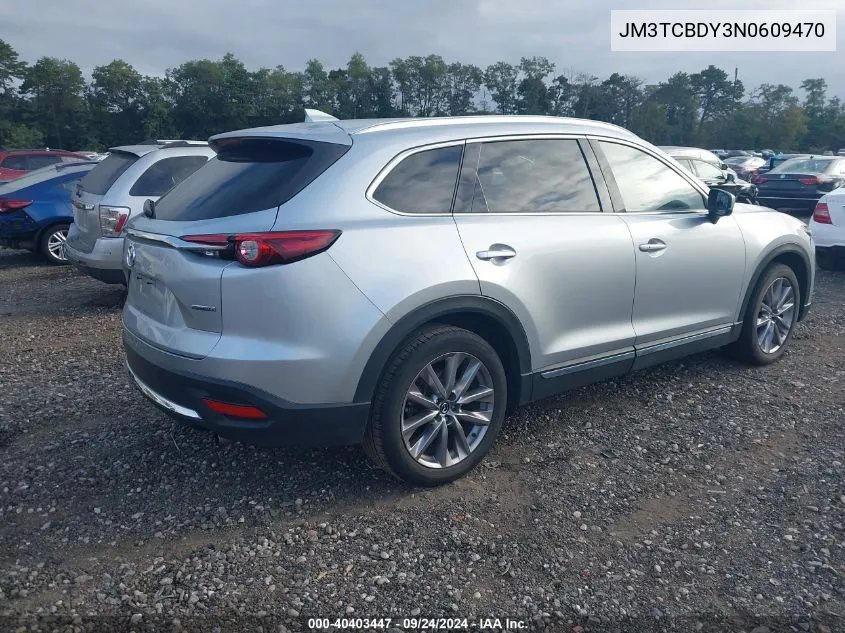 2022 Mazda Cx-9 Grand Touring VIN: JM3TCBDY3N0609470 Lot: 40403447