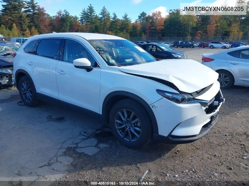 2022 Mazda Cx-9 Touring VIN: JM3TCBCYXN0608205 Lot: 40515163