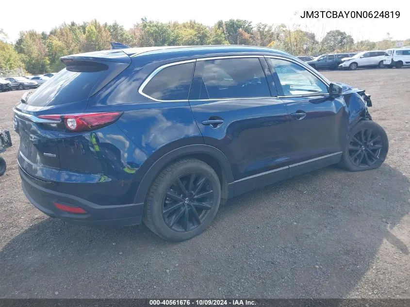 2022 Mazda Cx-9 Touring Plus VIN: JM3TCBAY0N0624819 Lot: 40561676