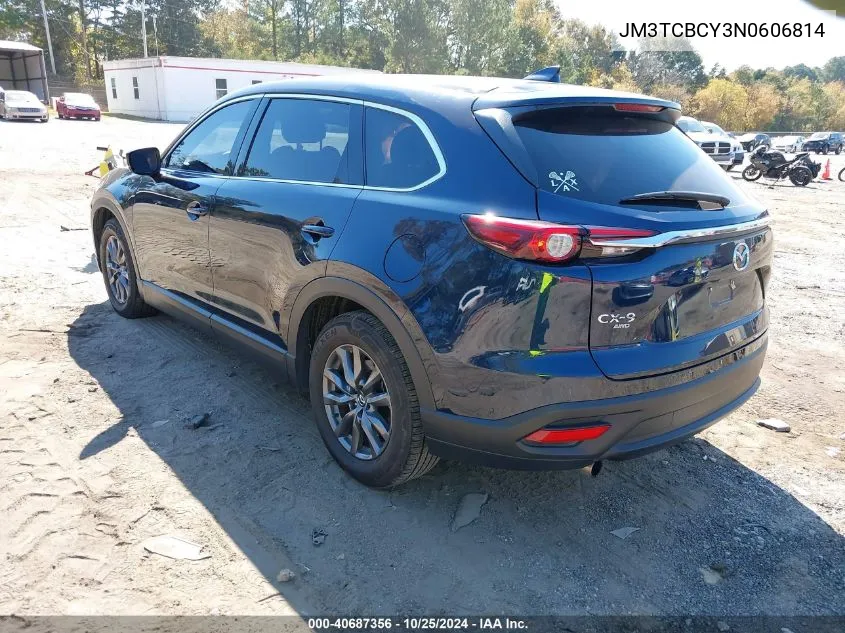 2022 Mazda Cx-9 Touring VIN: JM3TCBCY3N0606814 Lot: 40687356