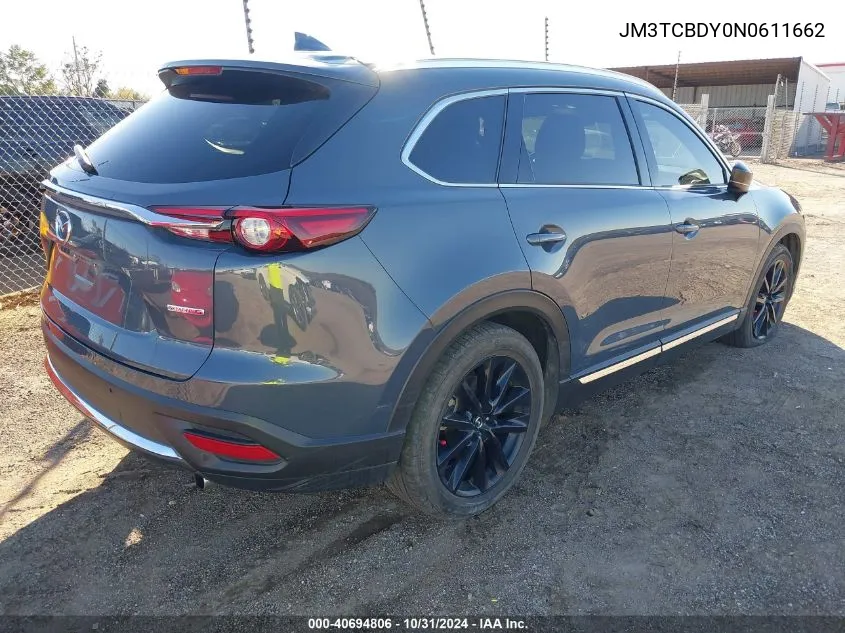 JM3TCBDY0N0611662 2022 Mazda Cx-9 Carbon Edition