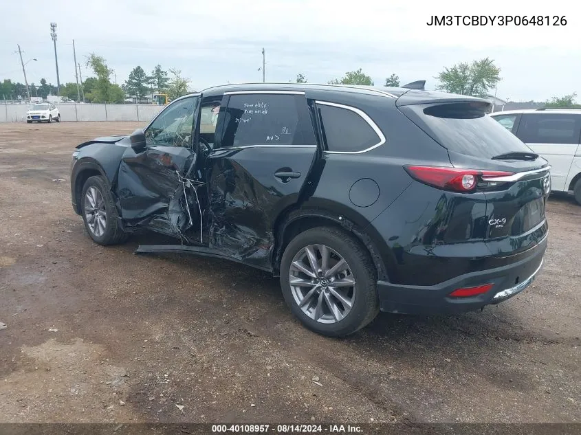 2023 Mazda Cx-9 Grand Touring VIN: JM3TCBDY3P0648126 Lot: 40108957