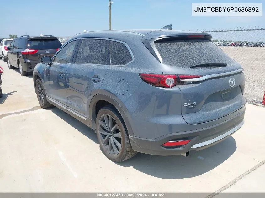 2023 Mazda Cx-9 Grand Touring VIN: JM3TCBDY6P0636892 Lot: 40127478