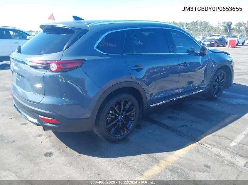 2023 Mazda Cx-9 Carbon Edition VIN: JM3TCBDY0P0653655 Lot: 40652026