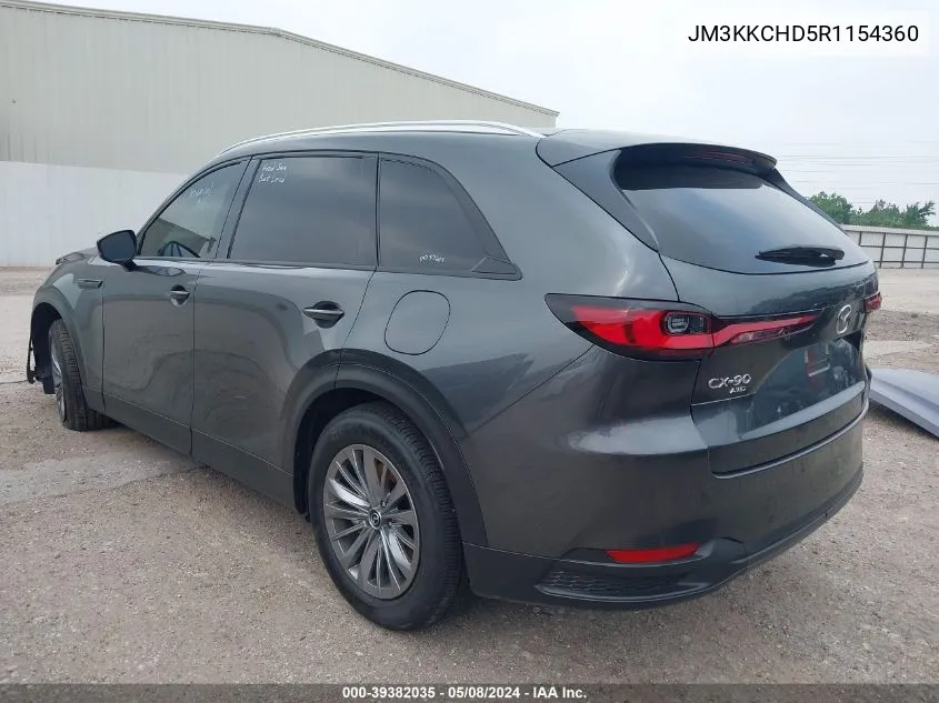 2024 Mazda Cx-90 3.3 Turbo Preferred Plus VIN: JM3KKCHD5R1154360 Lot: 39382035