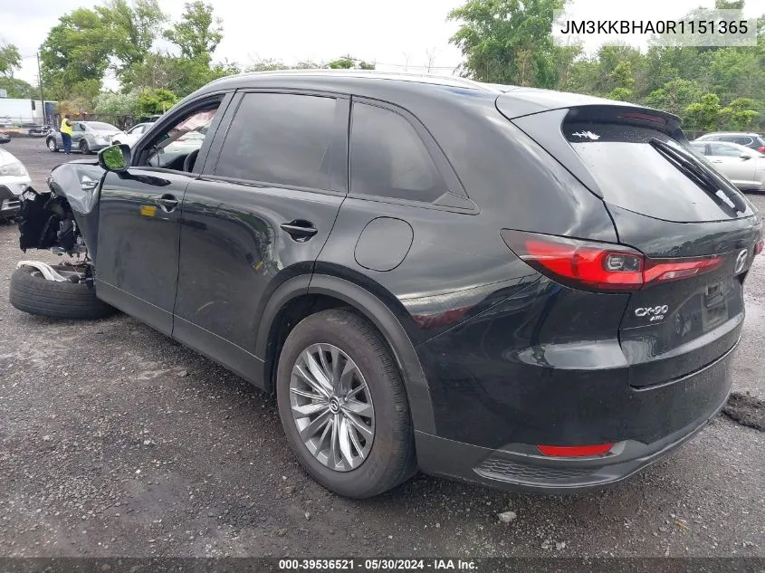 2024 Mazda Cx-90 Phev Preferred VIN: JM3KKBHA0R1151365 Lot: 39536521