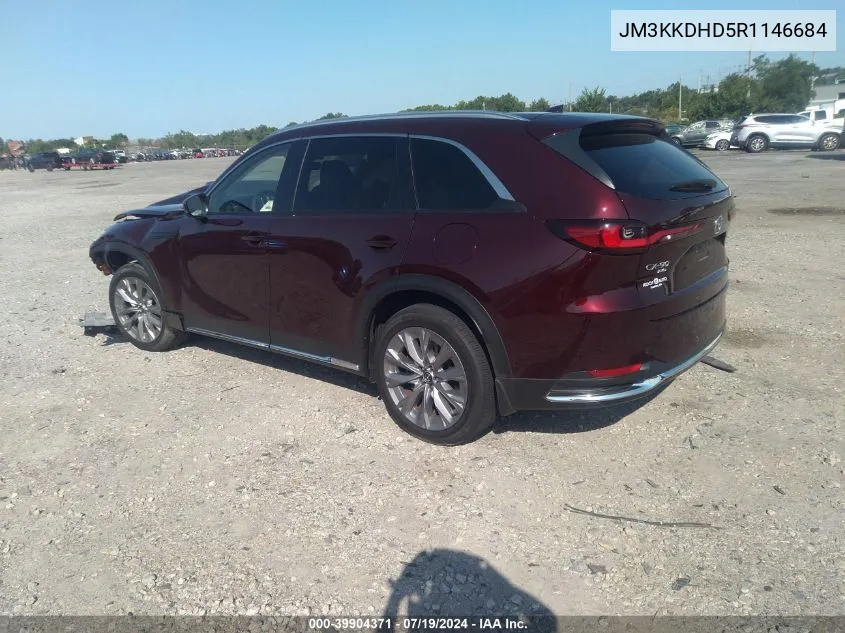 2024 Mazda Cx-90 3.3 Turbo Premium VIN: JM3KKDHD5R1146684 Lot: 39904371