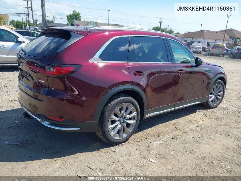 2024 Mazda Cx-90 3.3 Turbo Premium Plus VIN: JM3KKEHD4R1150361 Lot: 39966748