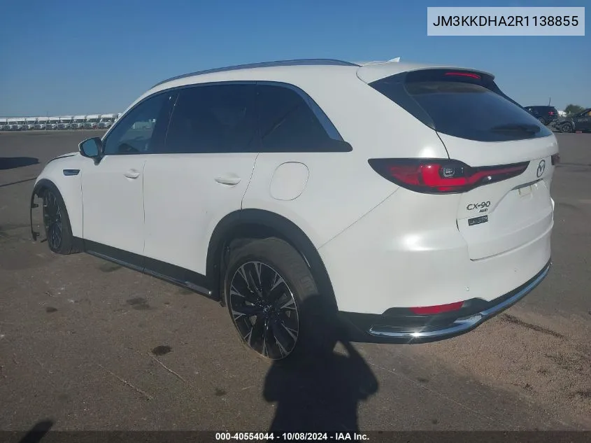 2024 Mazda Cx-90 Phev Premium VIN: JM3KKDHA2R1138855 Lot: 40554044