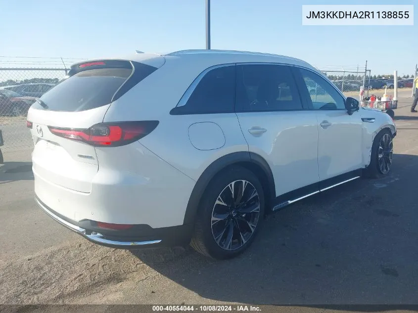 2024 Mazda Cx-90 Phev Premium VIN: JM3KKDHA2R1138855 Lot: 40554044