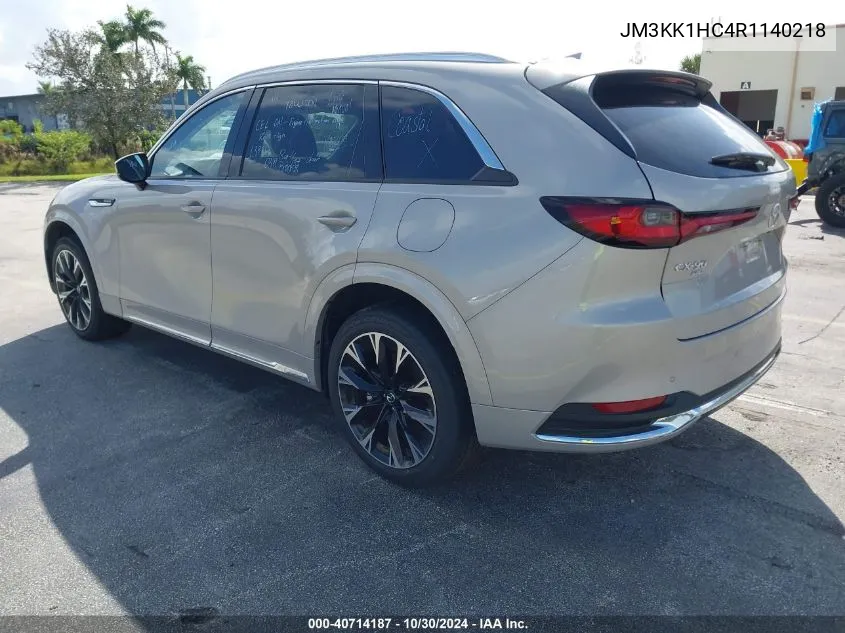 2024 Mazda Cx-90 3.3 Turbo S VIN: JM3KK1HC4R1140218 Lot: 40714187