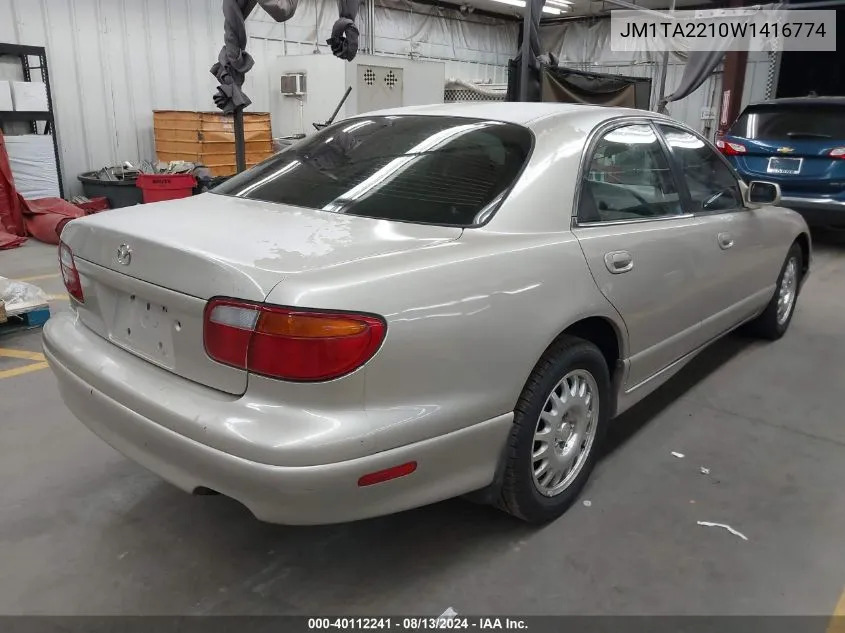 1998 Mazda Millenia VIN: JM1TA2210W1416774 Lot: 40112241