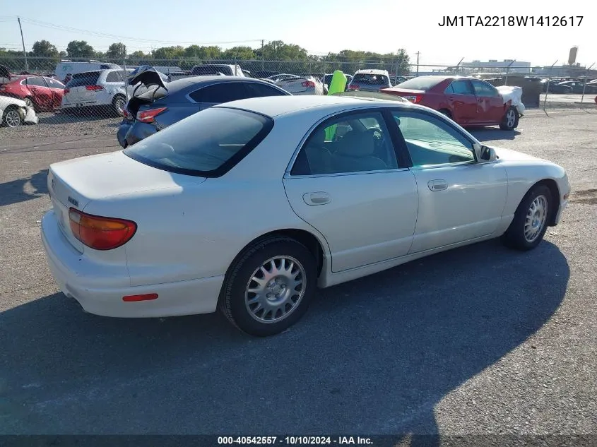 1998 Mazda Millenia VIN: JM1TA2218W1412617 Lot: 40542557