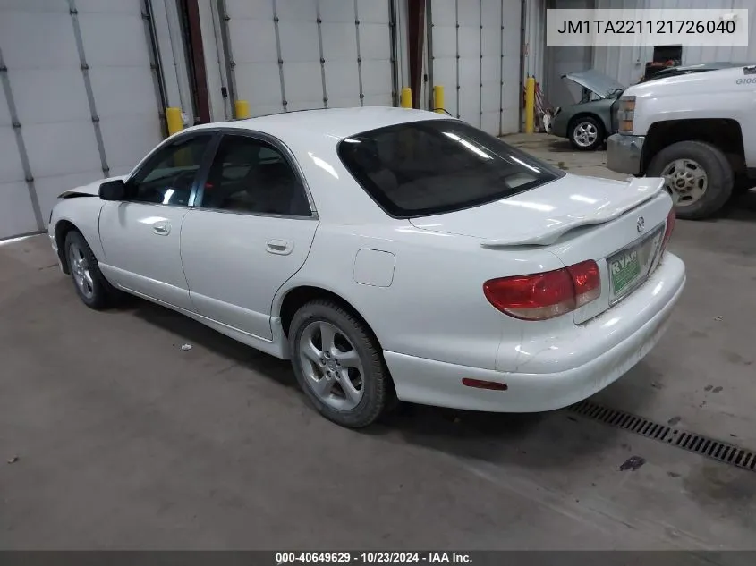 2002 Mazda Millenia P/Ps VIN: JM1TA221121726040 Lot: 40649629