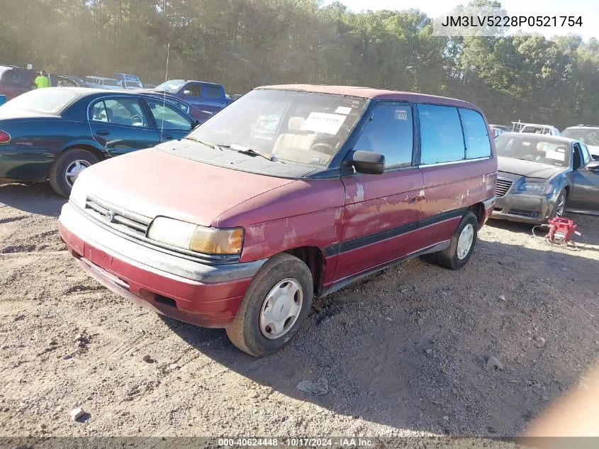 1993 Mazda Mpv Wagon VIN: JM3LV5228P0521754 Lot: 40624448