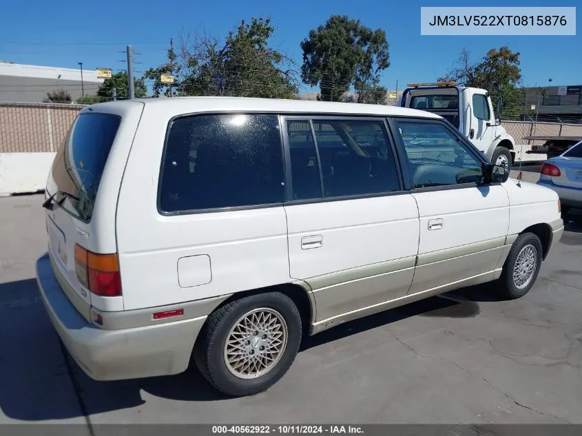 1996 Mazda Mpv Wagon VIN: JM3LV522XT0815876 Lot: 40562922