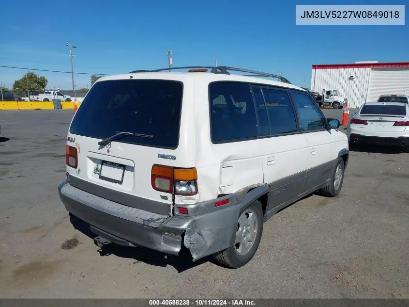 1998 Mazda Mpv Es/Lx VIN: JM3LV5227W0849018 Lot: 40588238