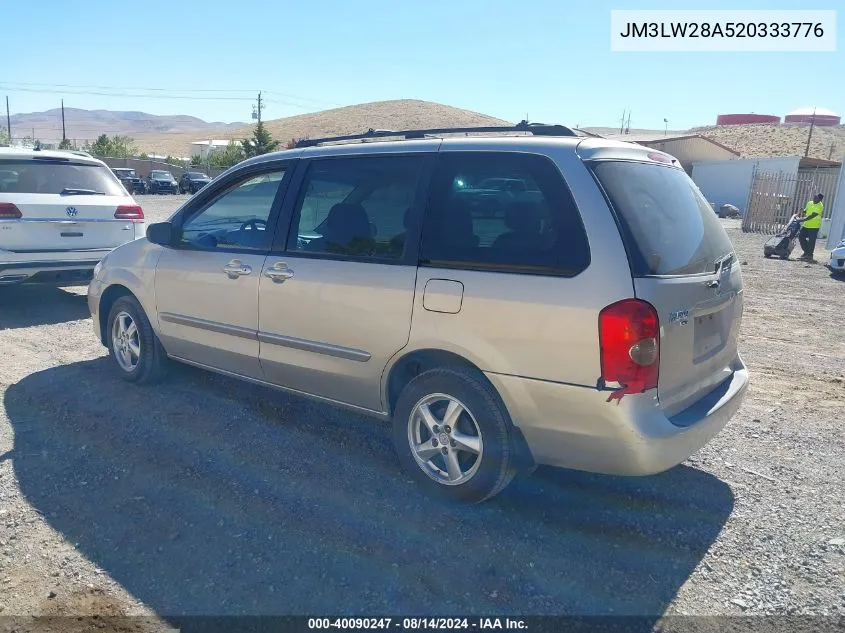 JM3LW28A520333776 2002 Mazda Mpv Es/Lx