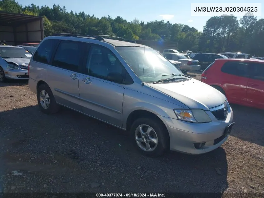 2002 Mazda Mpv Es/Lx VIN: JM3LW28J020304525 Lot: 40377074