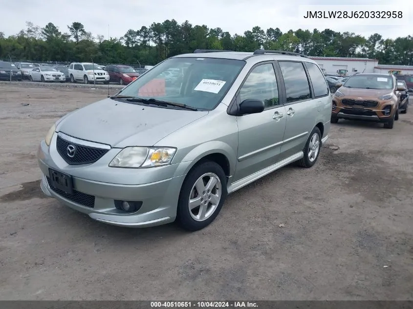 JM3LW28J620332958 2002 Mazda Mpv Es/Lx