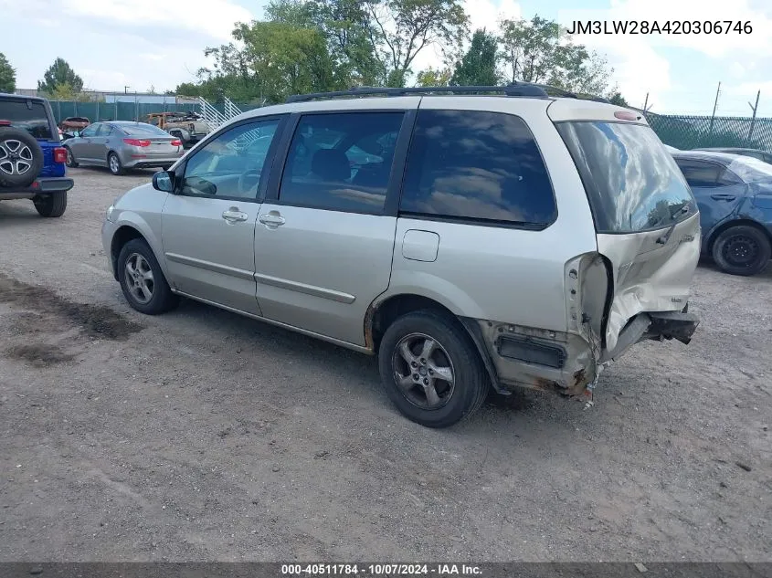 JM3LW28A420306746 2002 Mazda Mpv Es/Lx