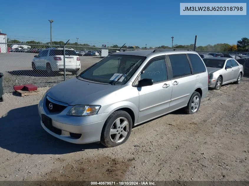 2002 Mazda Mpv Es/Lx VIN: JM3LW28J620318798 Lot: 40579571