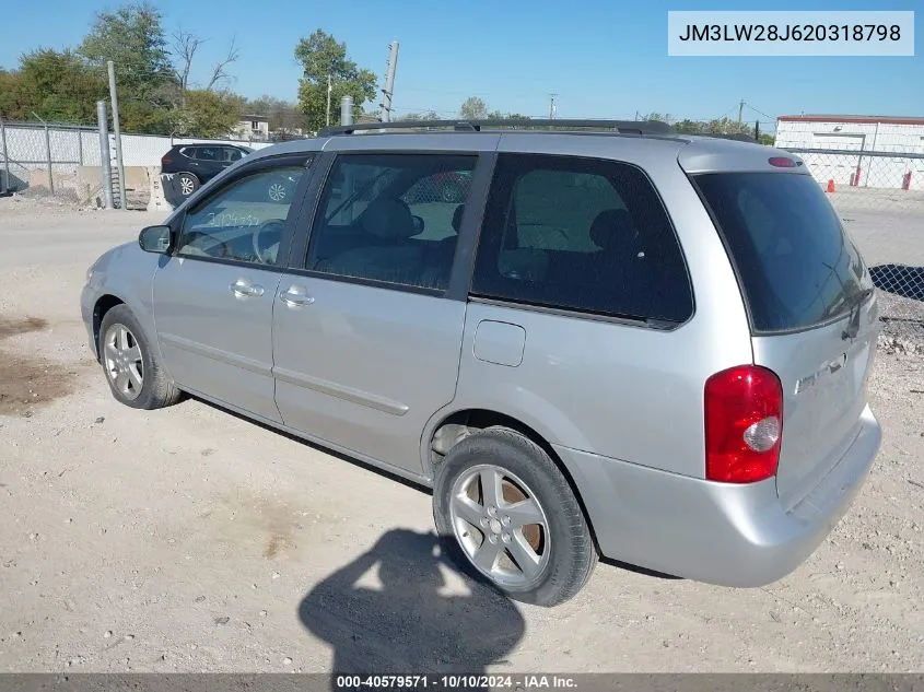 2002 Mazda Mpv Es/Lx VIN: JM3LW28J620318798 Lot: 40579571