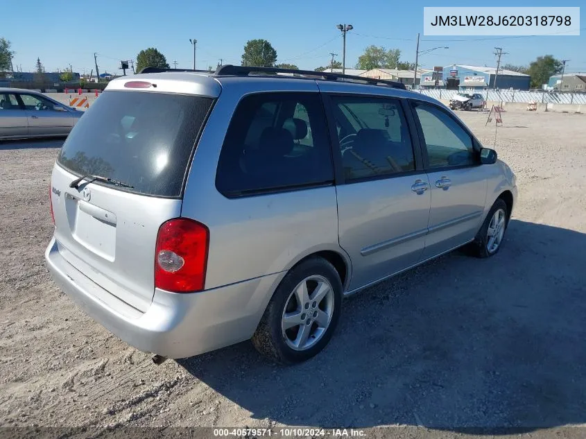 2002 Mazda Mpv Es/Lx VIN: JM3LW28J620318798 Lot: 40579571