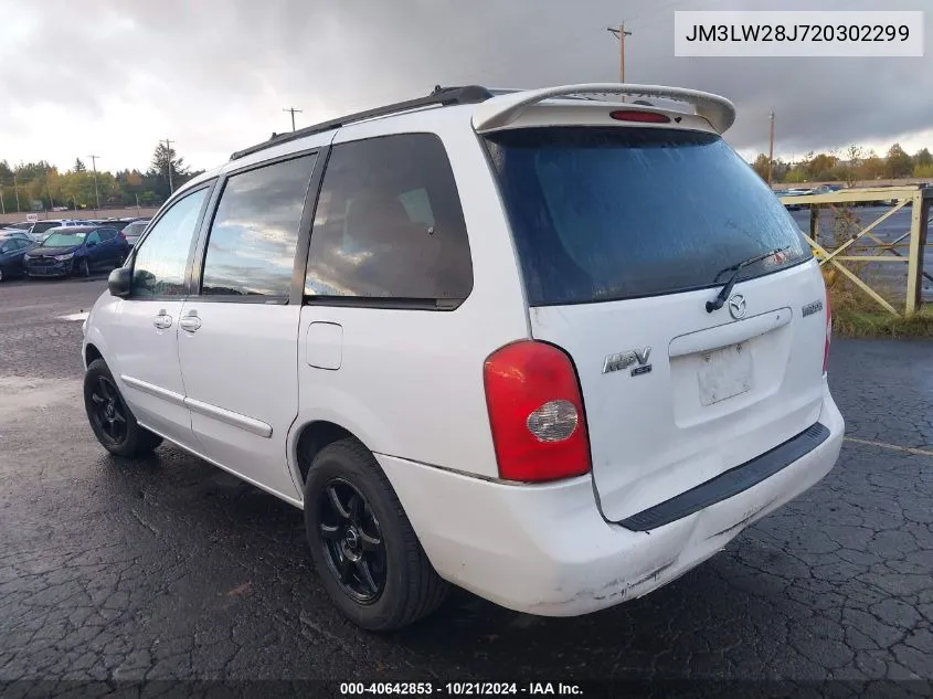 2002 Mazda Mpv Wagon VIN: JM3LW28J720302299 Lot: 40642853