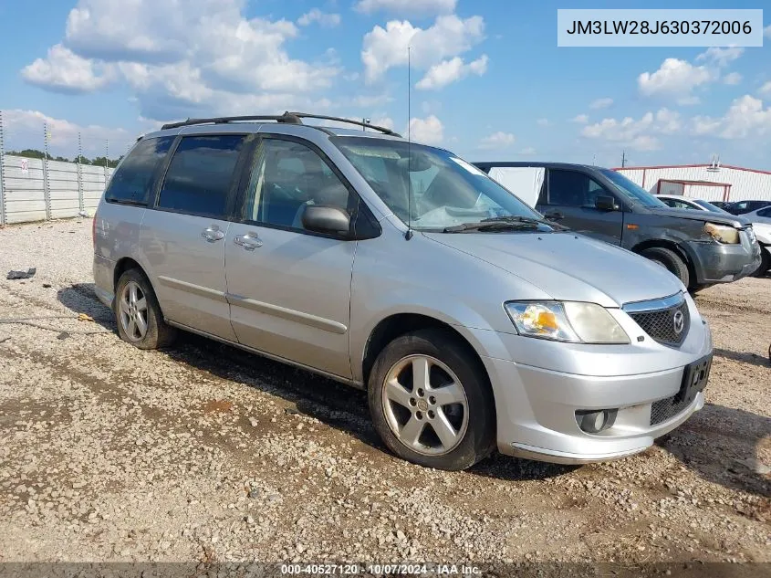 2003 Mazda Mpv Es/Lx/Lx-Sv VIN: JM3LW28J630372006 Lot: 40527120