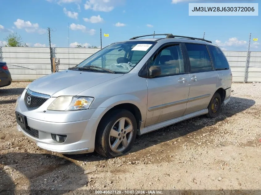 2003 Mazda Mpv Es/Lx/Lx-Sv VIN: JM3LW28J630372006 Lot: 40527120