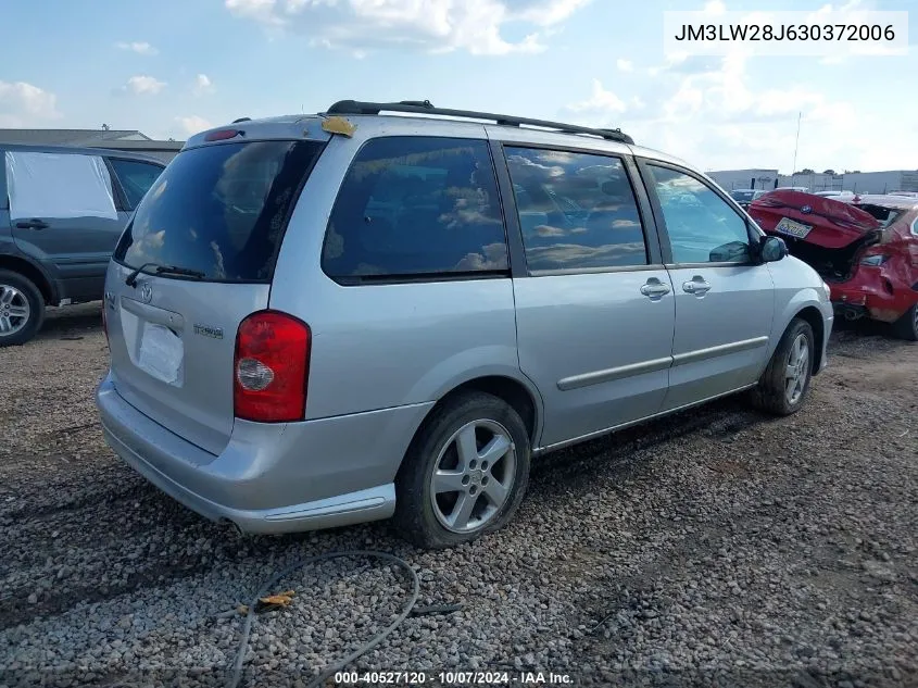 2003 Mazda Mpv Es/Lx/Lx-Sv VIN: JM3LW28J630372006 Lot: 40527120