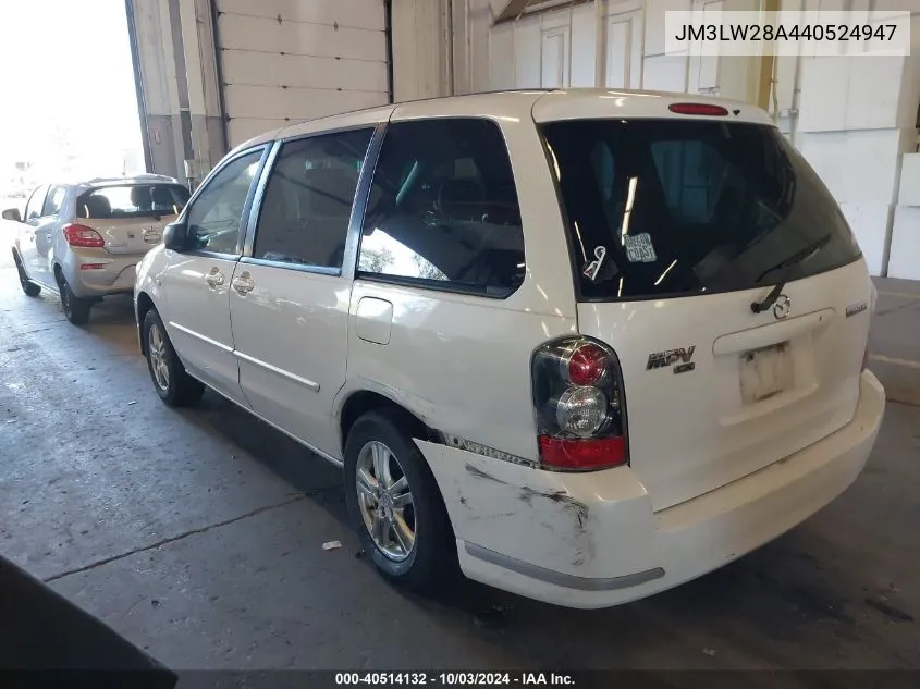 JM3LW28A440524947 2004 Mazda Mpv Lx