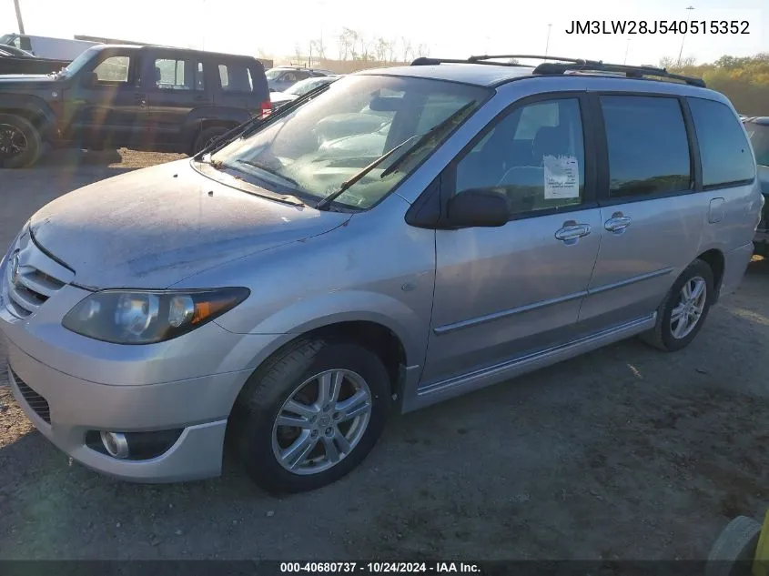 2004 Mazda Mpv Wagon VIN: JM3LW28J540515352 Lot: 40680737