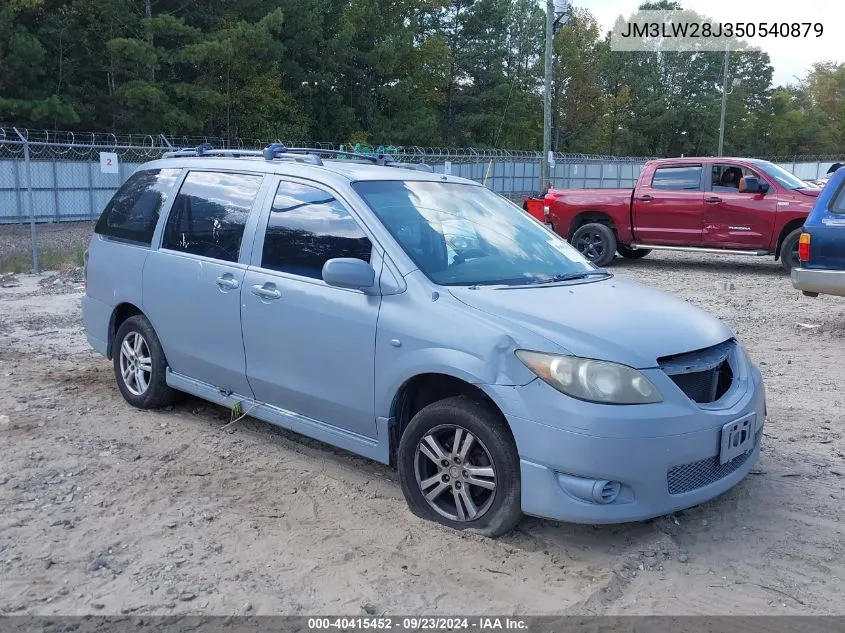 2005 Mazda Mpv Lx VIN: JM3LW28J350540879 Lot: 40415452