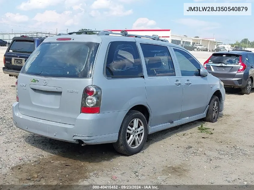 2005 Mazda Mpv Lx VIN: JM3LW28J350540879 Lot: 40415452