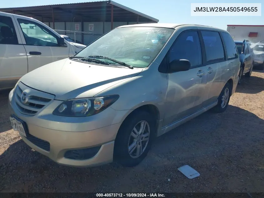 2005 Mazda Mpv Lx VIN: JM3LW28A450549655 Lot: 40573712