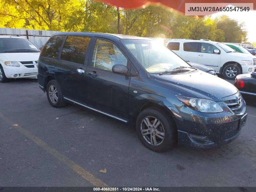 2005 Mazda Mpv Wagon VIN: JM3LW28A650547549 Lot: 40682851