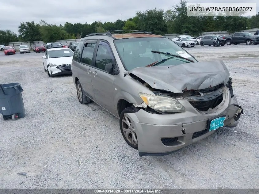 2006 Mazda Mpv Wagon VIN: JM3LW28A560562027 Lot: 40314820