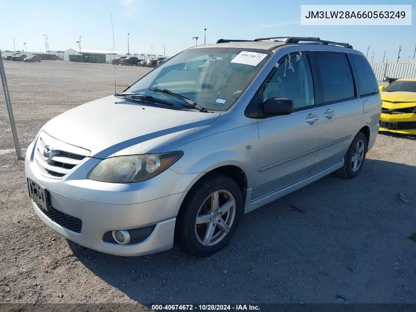 2006 Mazda Mpv Wagon VIN: JM3LW28A660563249 Lot: 40674672