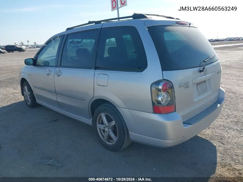 2006 Mazda Mpv Wagon VIN: JM3LW28A660563249 Lot: 40674672